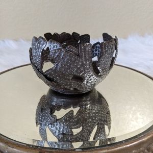 Vtg Josnel Bruno Handmade Upcycled Metal Work Bowl